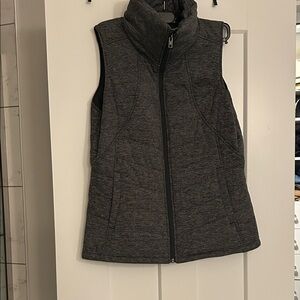 North face gray insulated vest